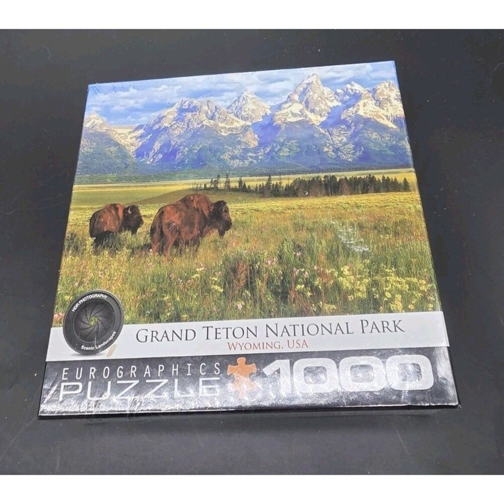 GRAND TETON NATIONAL PARK EUROGRAPHICA PUZZLE NEW SEALED 1000 PIECES HDR Photo